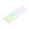 TECLADO MECANICO GAMER REDRAGON K626 ASHE RGB BRANCO SWITCH MARRO