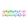 TECLADO MECANICO GAMER REDRAGON K626 ASHE RGB BRANCO SWITCH MARRO