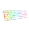 TECLADO MECANICO GAMER REDRAGON K626 ASHE RGB BRANCO SWITCH MARRO