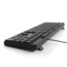 Teclado USB Multmídia KB-M10BK Preto C3Tech