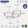 JOGO DE PANELA TRAMONTINA GRANO 4 PEÇAS ACO INOX