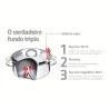 Jogo de panela Tramontina Solar 6 peças aço inox