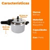 PANELA DE PRESSAO BRINOX C/ INDUCAO 5,4L GRIS
