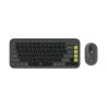 KIT TECLADO/ MOUSE SEM FIO LOGITECH POP ICON PRETO E VERDE