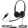 FONE DE OUVIDO COM FIO USB HEADSET YEALINK UH34 LITE DUAL TEAMS