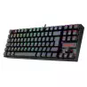Teclado magnetico gamer Redragon K552 Kumara Pro RGB Switch marrom