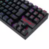 Teclado magnetico gamer Redragon K552 Kumara Pro RGB Switch marrom