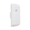 Vista Frontal do Access Point NanoStation Loco M5 Branco