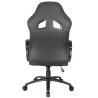 Visão traseira da cadeira gamer preta DT3sports GTS
