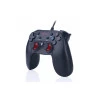 Controle Redragon preto com detalhe vermelho no analógico