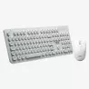 Kit teclado e mouse sem fio Oex TM410 branco - 48.7216