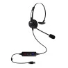 FONE DE OUVIDO COM MICROFONE TOPUSE HTU-300 USB