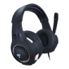 Fone de Ouvido Headset Gamer Cyber Preto Com LED Usb Stereo Com Fio Clanm