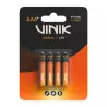 Pilhas Alcalinas Vinik AAA 1,5V c/4 VP3AB4A