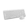 Kit teclado e mouse sem fio Logitech MK250 branco - 920-013517