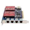 placa-wildcard-aex410-pci-express-4-portas-fxo