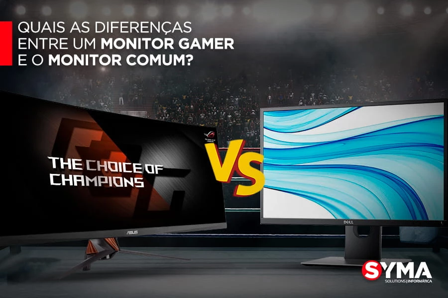 Monitor gamer vs comum